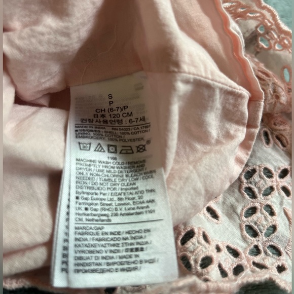 Gap x Love Shack Fancy Floral eyelet Skirt in Pink and Cream S - Picture 6 of 6